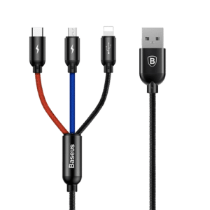 Baseus Three Primary Colors 3-in-1 Cable